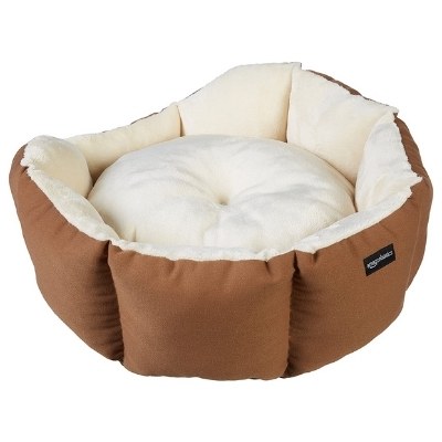 Amazon Basics Round Bolster Dog or Cat Bed