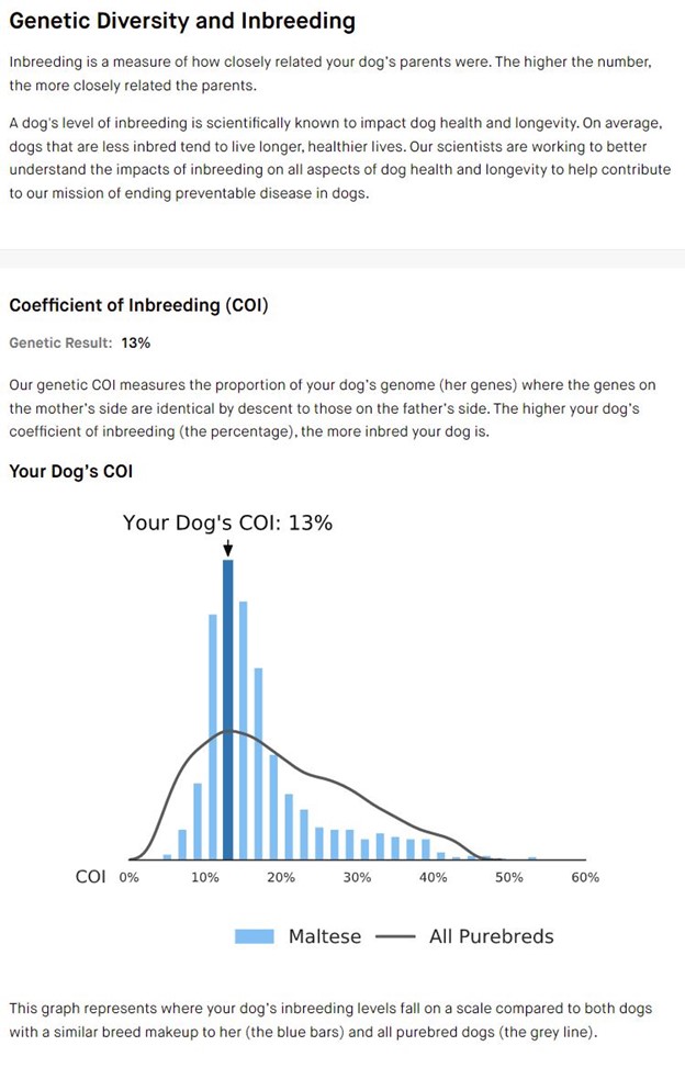 genetic diversity embark result