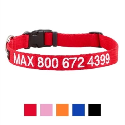 gotags nylon personalized collar