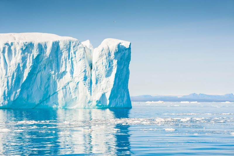 iceberg in a sea