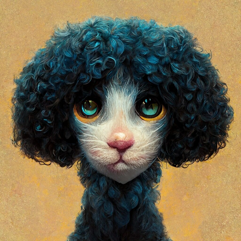 Half Poodle Half Cat