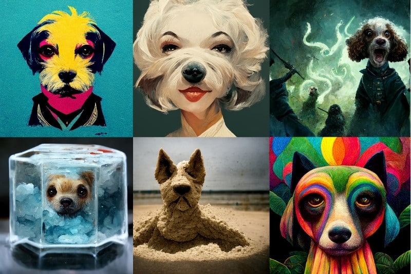 Imagenes perros generadas por IA
