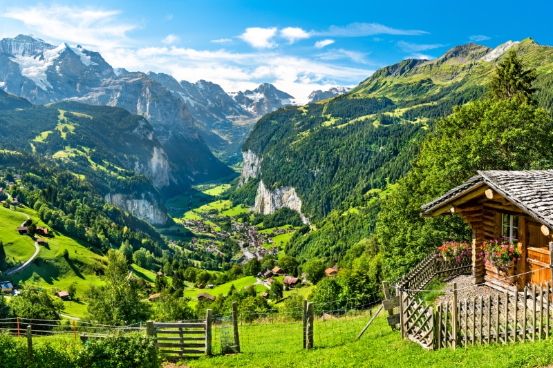 swiss alps landscape