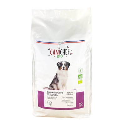 Canichef sans cereales et bio pour chien de moyenne et grande taille