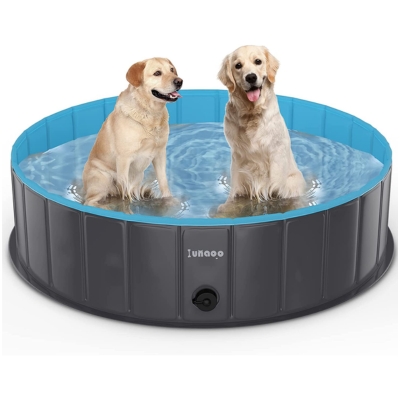 Piscine pour Chien Pliable et PVC de lunaoo