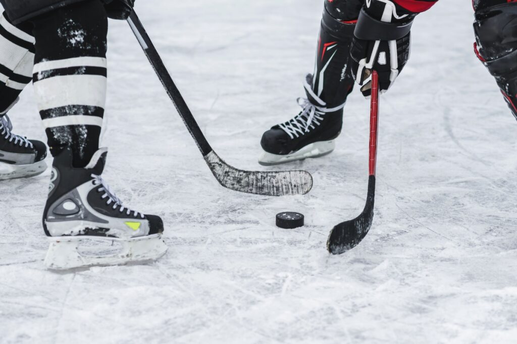 hockey players on field
