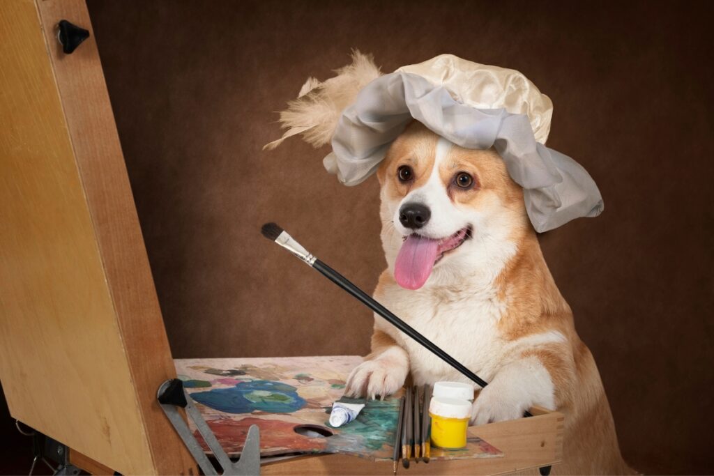 artistic dog
